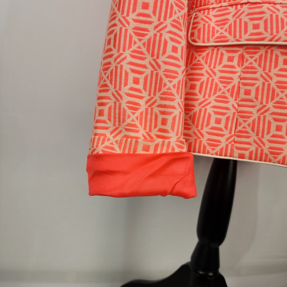 Gap Academy Blazer Geometric Neon Pink 8 Tall - Picture 9 of 12